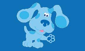 Blue from the show Blue's Clues