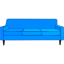 Blue couch