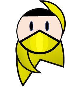 yellow ninja throwing star